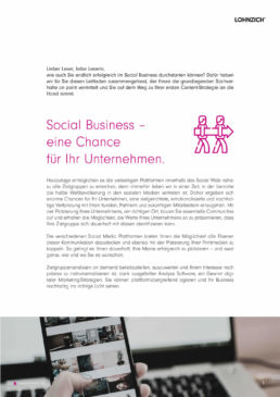 KOMMUNIKATION LOHNZICH Werbeagentur Social Media Guide Vorschauseite 2