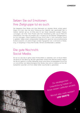 KOMMUNIKATION LOHNZICH Werbeagentur Social Media Guide Vorschauseite 3